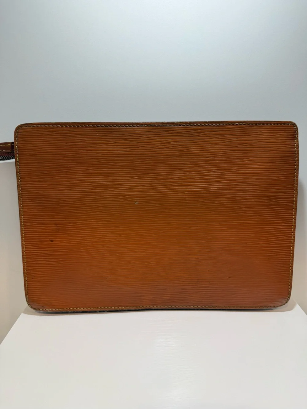 Louis Vuitton Cognac Epi Leather Clutch